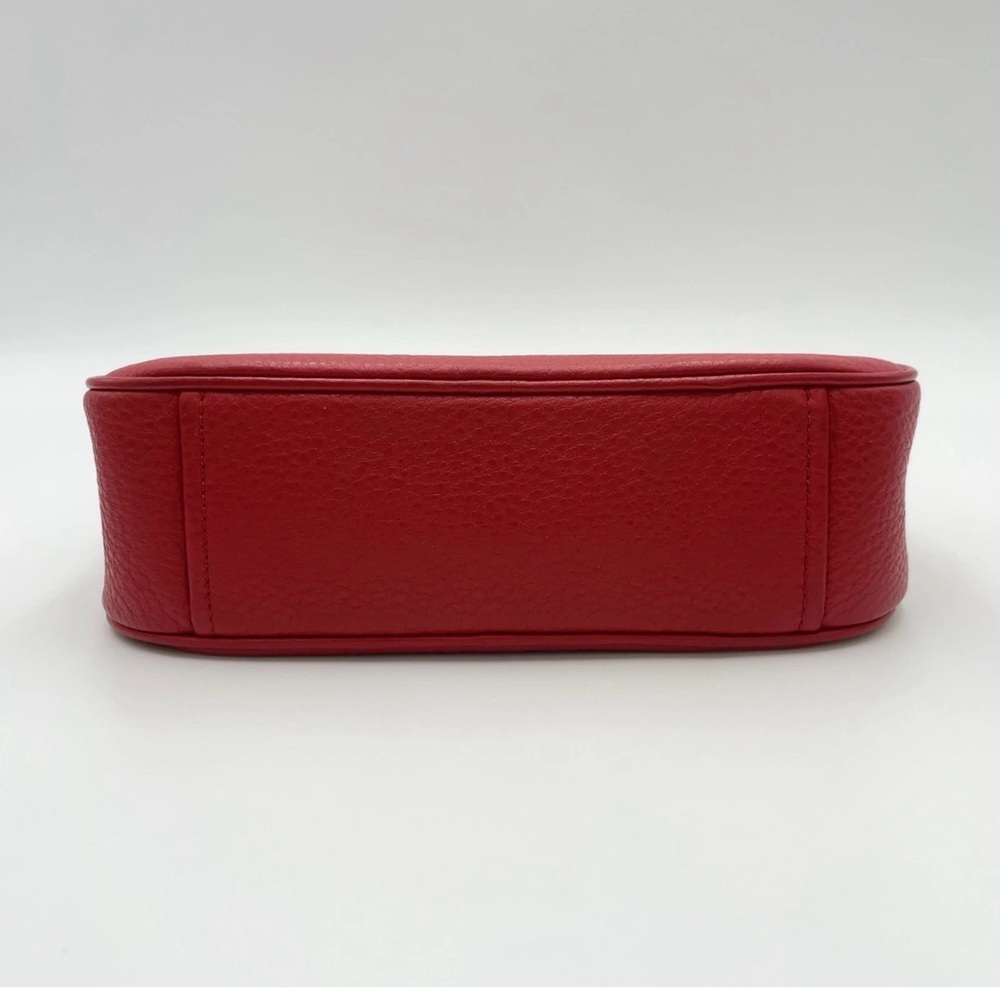 Authentic Prada Vitello Daino Leather Red Shoulder Bag W/Strap - Picture 5 of 16